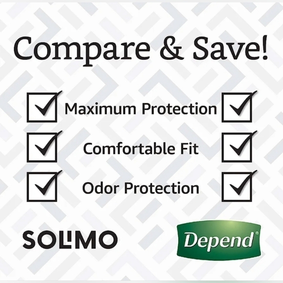 Solimo Incontinence & Postpartum Underwear for Women, Maximum Absorbency New - Picture 4 of 5